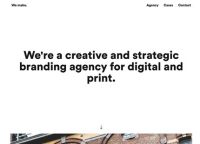 We make.