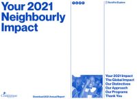 Your 2021 Neighbourly Impact