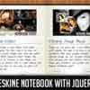 Moleskine Notebook with jQuery Booklet