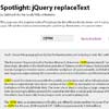 jQuery replaceText