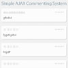 AJAX jQuery Commenting System