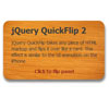 QuickFlip 2: The jQuery Flipping Plugin