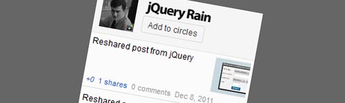 Google+ Activity Widget - jQuery Plugin jQuery Google+ Activity Widget Plugin