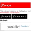 jQuery keydown events Plugin : jEscape