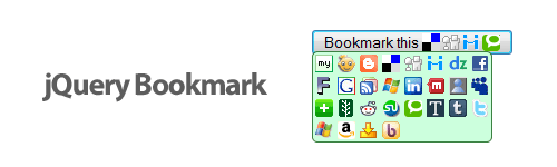jQuery Social Bookmark jQuery Bookmark