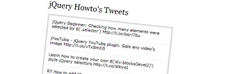 jQuery Twitter API plugin jQuery Twitter API plugin