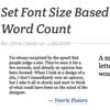 Set Font Size Based On Word Count with jQuery