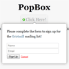 jQuery PopBox UI Element with Demo