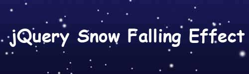 Top jQuery Snow Falling effect Plugin & Tutorial with Example