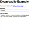 Downloadify : Download text files without server interaction with js library