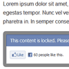 Like & View - jQuery Facebook Content Locker