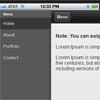 Facebook Style Slide Out Menu in jQuery Mobile