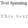 Text Spinning Effect with jQuery