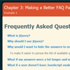 Make a better FAQ page with jQuery