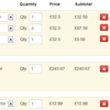 jQuery Interactive Shopping Cart