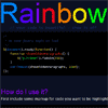 Rainbow : Code Syntax highlighting library written in Javascript