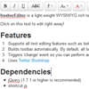 fresherEditor : jQuery Rich html text editor