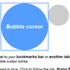 Bubble-cursor : A bookmarket to add bubble cursor