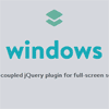 windows : jQuery plugin for full-screen scrolling