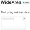 widearea : Create expandable textarea with JavaScript & CSS