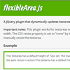 flexibleArea.js : jQuery plugin that dynamically updates Textarea's Height