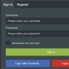Responsive HTML5/jQuery Sign In/Registration Form