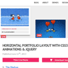 Horizontal Portfolio Layout with CSS3 Animations & jQuery