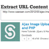 Extract URL content like Facebook with PHP and jQuery