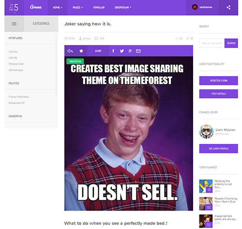 Aruna - Retina Meme / Gag / Image Sharing Template