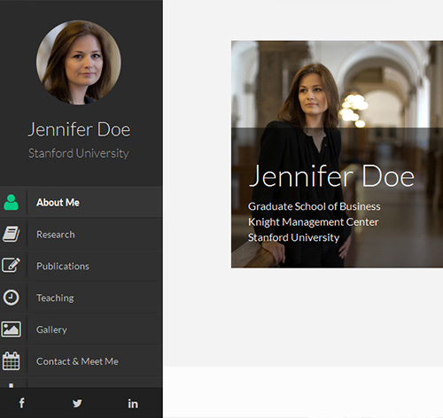 Faculty - Responsive Academic Personal Profile