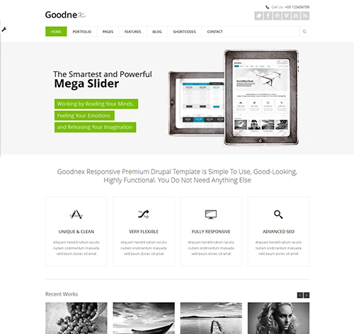 Goodnex - Responsive Drupal 7 Theme