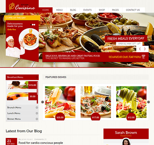 Kitchen Cuisine - Restaurants & Café HTML Template