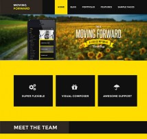 Moving Forward - a WordPress Theme with Character