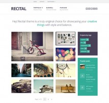 Recital: Portfolio & Blog for Creatives