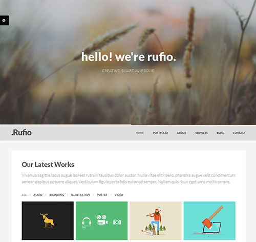 Rufio - 2 in 1 Responsive WordPress Theme