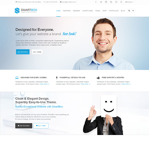 SmartBox. Responsive Multi-Purpose Wordpress Theme