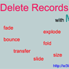 Delete Records with Multiple Animations using jQuery