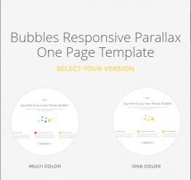 Bubbles Responsive Parallax One Page Template