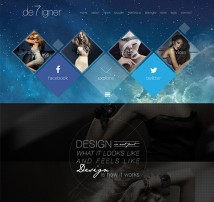 De7igner - Flat iOS7 Inspired OnePage Parallax WP