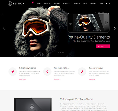 Elision - Retina Multi-Purpose WordPress Theme