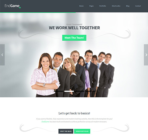 EndGame - Responsive, Retina Ready HTML Template