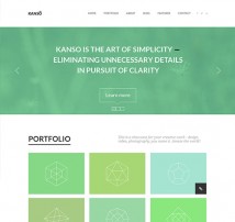 Kanso - Clean One-Page Parallax WordPress Theme