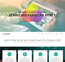 Palette - One Page Parallax WordPress Theme