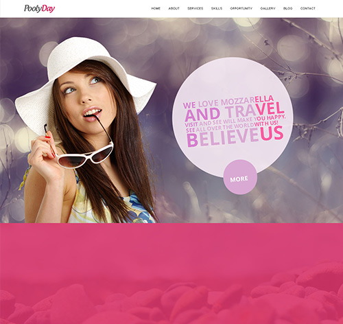 Poolyday - OnePage Parallax HTML Template