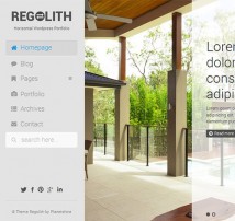Regolith — Responsive Horizontal Portfolio Theme