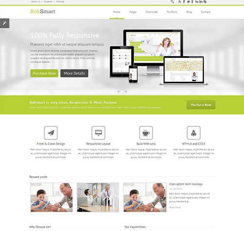 RokSmart - Responsive Multi-Purpose Drupal Theme