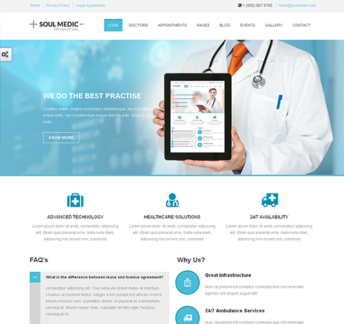 SoulMedic | Flat Responsive Medical & Health Theme