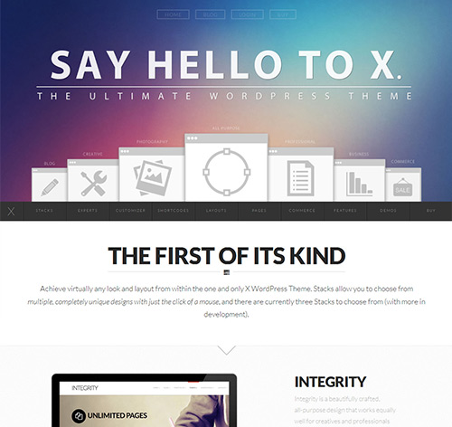 X - The Ultimate WordPress Theme