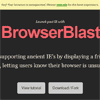 BrowserBlast : Displaying a friendly warning on Unsupported Browsers