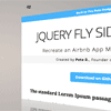 jQuery Fly Side Menu
